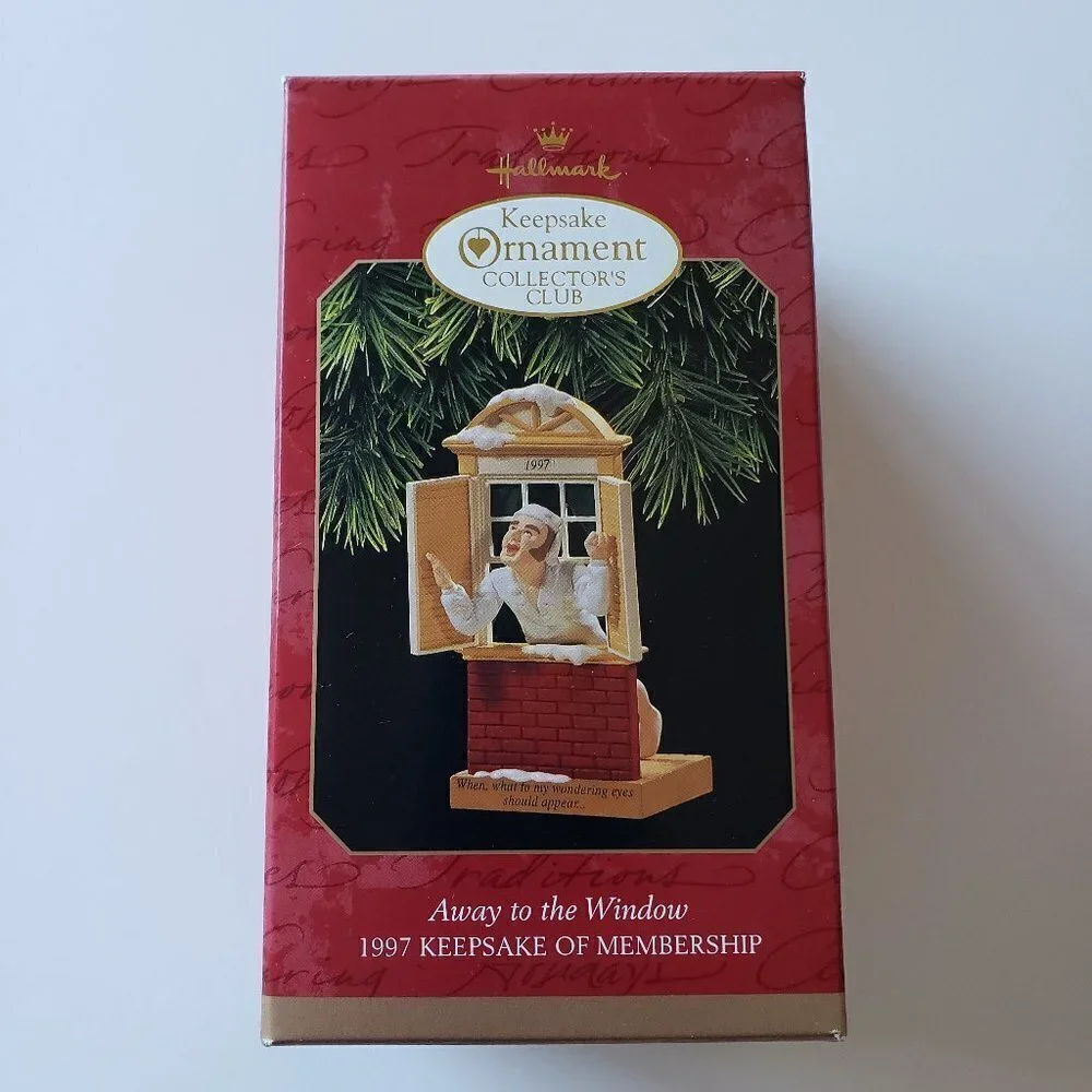 NWT Hallmark Keepsake Ornament Away to the Window 1997 Keepsake Collectors Club